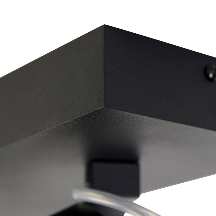 QAZQA Design spot zwart verstelbaar 2-lichts - Go