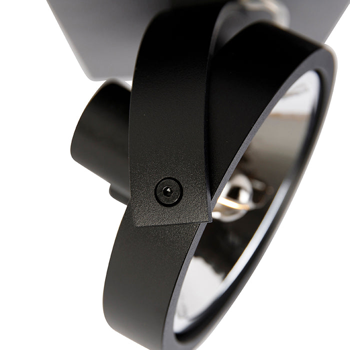 QAZQA Design spot zwart verstelbaar 2-lichts - Go