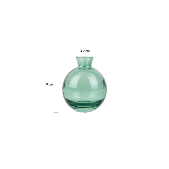 QUVIO Vazen set van 3 - Glas - Groen