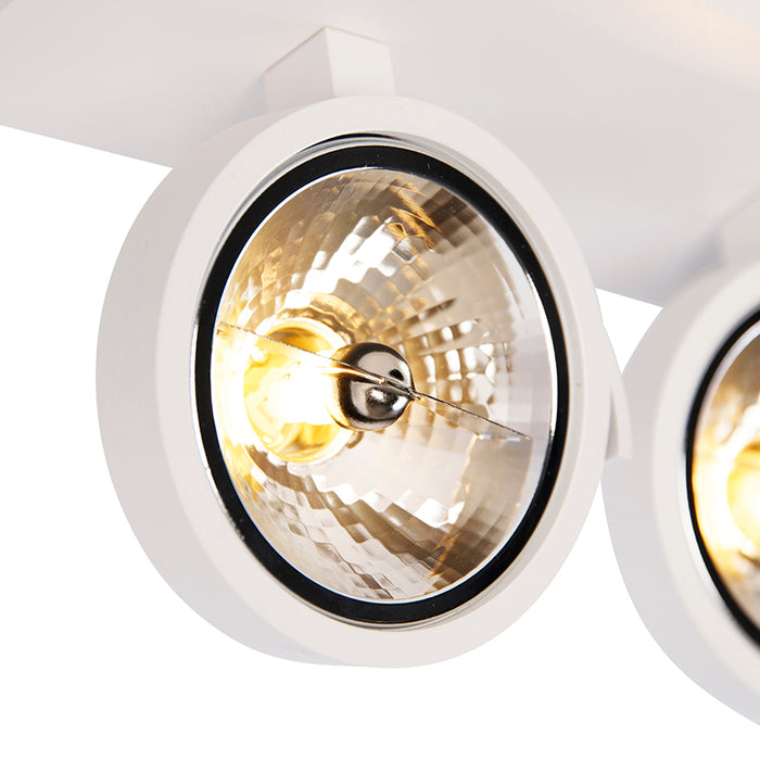 QAZQA Design spot wit verstelbaar 3-lichts - Go