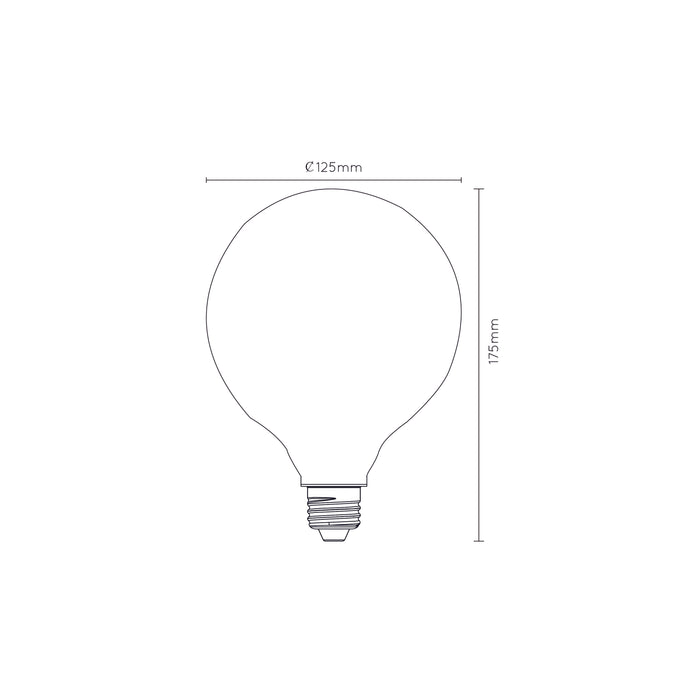 Lucide G125 Filament lamp - Opaal
