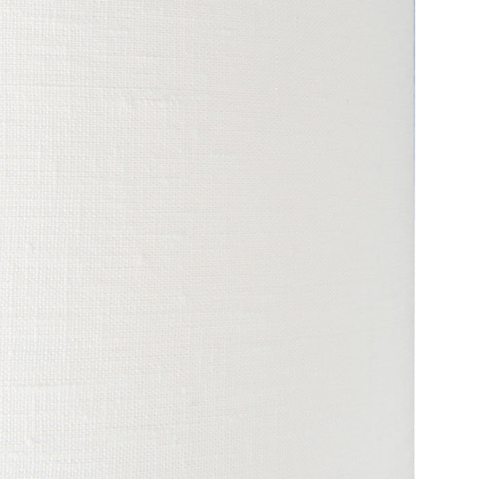 QAZQA Hanglamp staal met kap 35 cm wit verstelbaar - Blitz