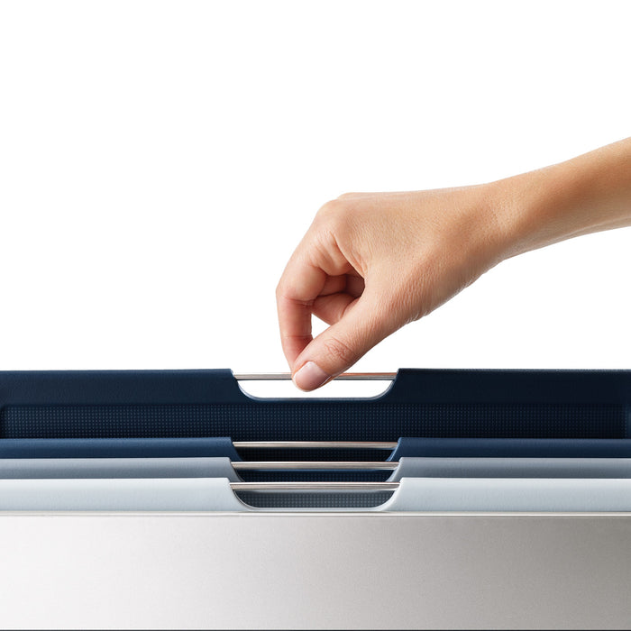 Joseph Joseph Folio Snijplankset - Set van 4 - Zilver / Blauwtinten