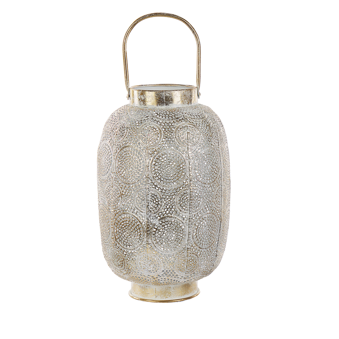 Beliani - LANTAU - Lantaarn - Goud - 30 cm - Metaal