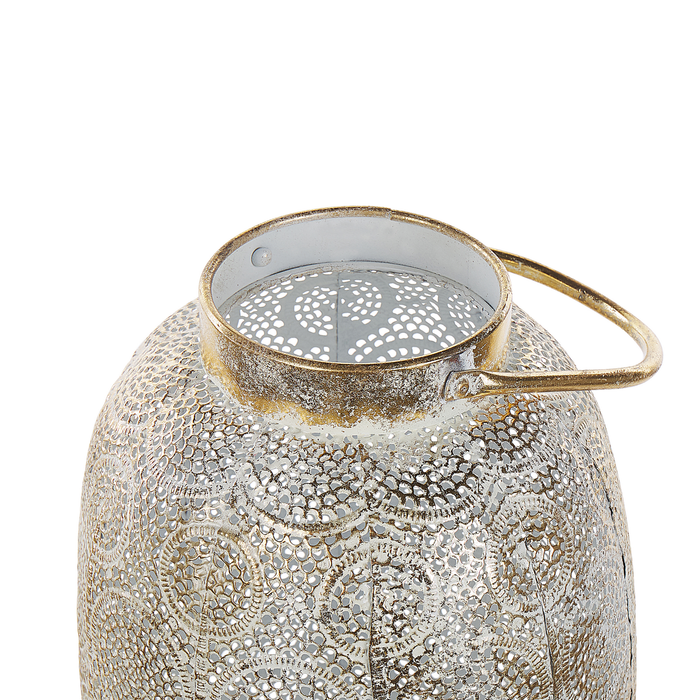 Beliani - LANTAU - Lantaarn - Goud - 30 cm - Metaal