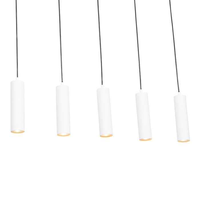 QAZQA Hanglamp jeana - Wit - Modern - L 800mm