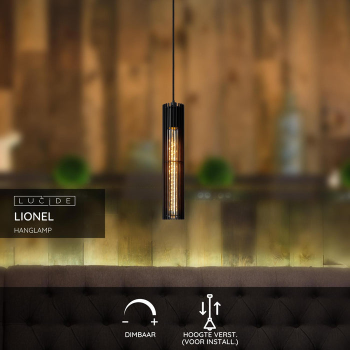 Lucide LIONEL Hanglamp - Zwart