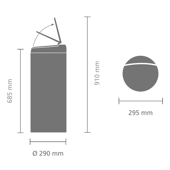 Brabantia FlipBin Afvalemmer 30 Liter