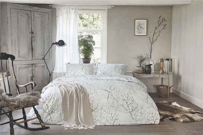 Walra - Dekbedovertrek Winter Twigs - 240x220 - Grijs