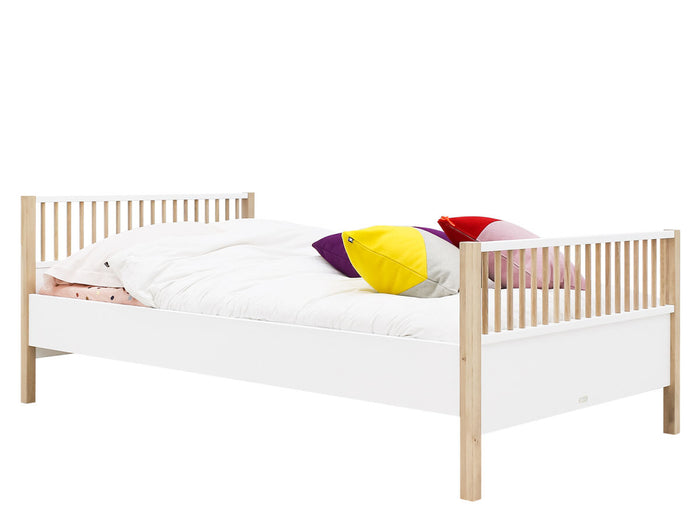 Bopita Mika twinbed 120x200 - Wit|Eiken