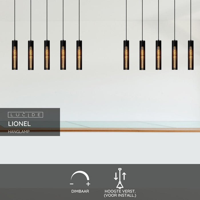 Lucide LIONEL Hanglamp - Zwart