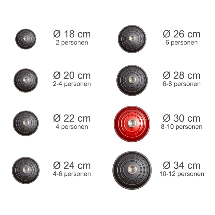 Le Creuset Signature Braadpan Ø 30 cm - Mat Zwart