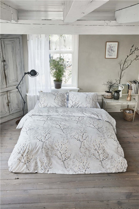 Walra - Dekbedovertrek Winter Twigs - 200x220 - Grijs