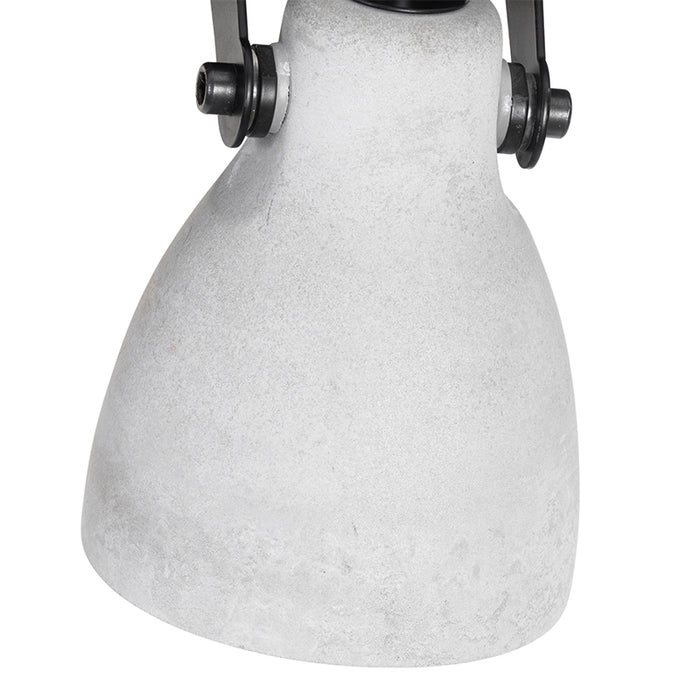 QAZQA Industriële plafondlamp hout met beton 3-lichts - Creto