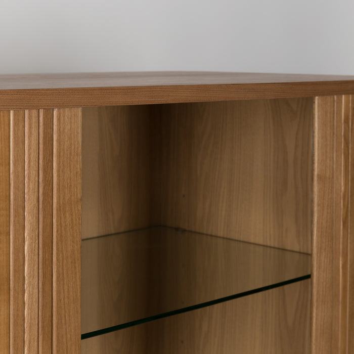 Zuiver Barbier Opbergkast - Lichtbruin