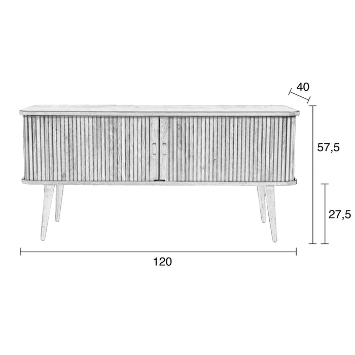 Zuiver Barbier Dressoir - Lichtbruin