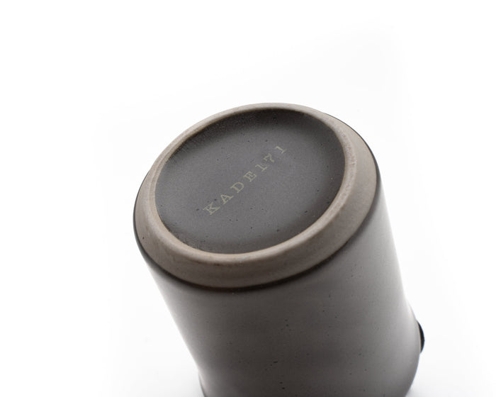 Kade 171 - Koffiekopjes - set van 6 kopjes - 150ML - zwart - keramiek