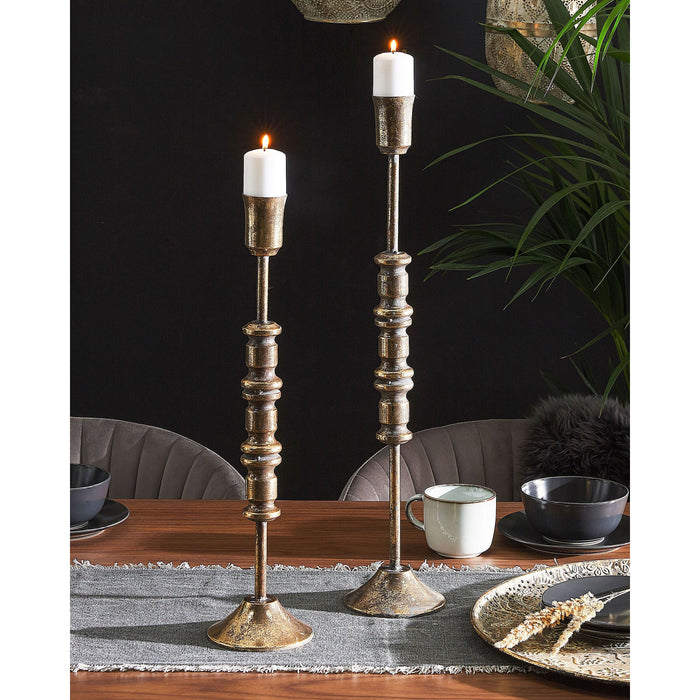 Beliani - SALAMINA - Kandelaar - Goud - Metaal