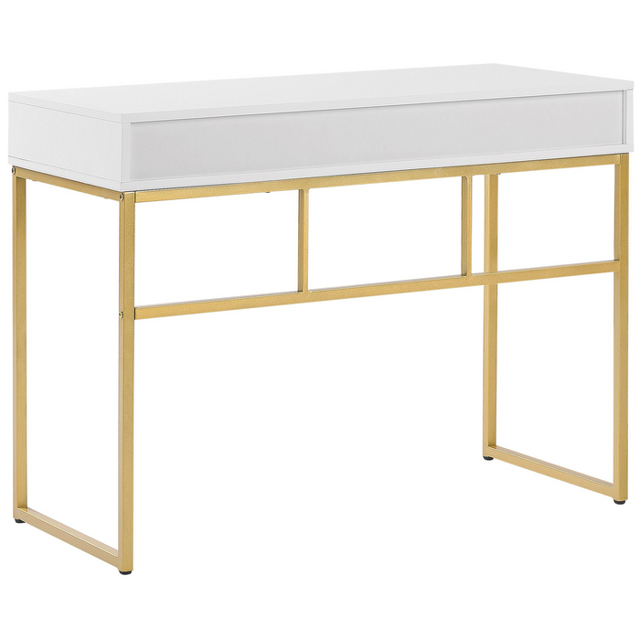 Beliani - DAPHNE - Bureau - Wit|Goud - MDF