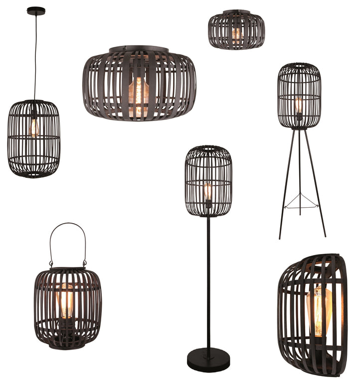 Freelight Wandlamp Treccia Mat Zwart 26cm