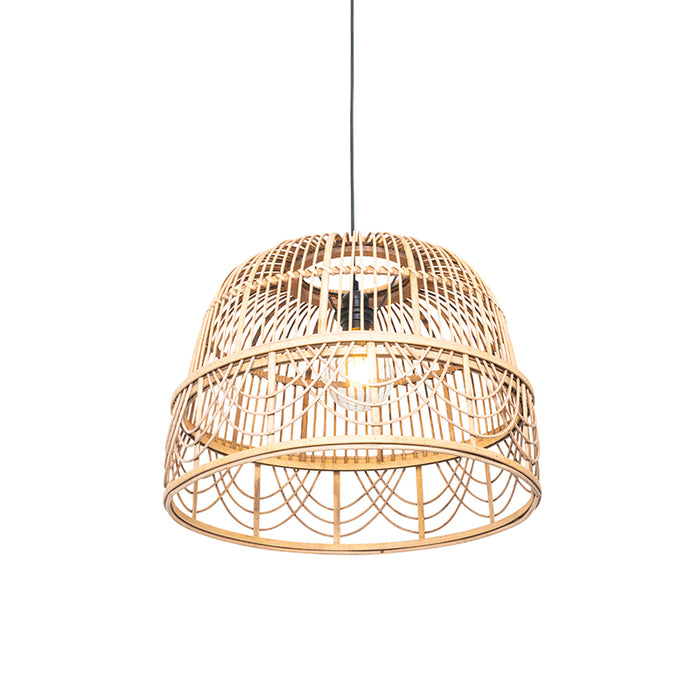 QAZQA Oosterse hanglamp rotan 49 cm - Michelle