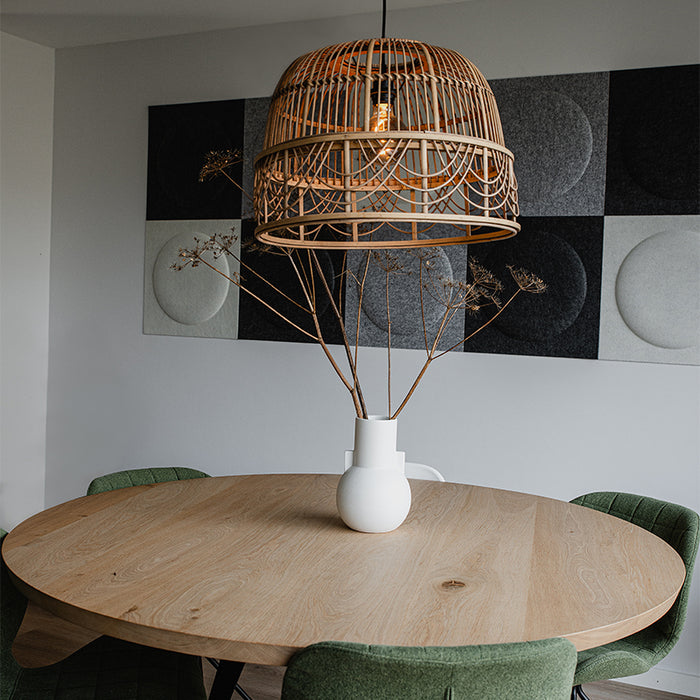 QAZQA Oosterse hanglamp rotan 49 cm - Michelle