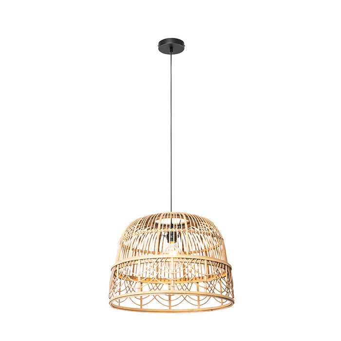 QAZQA Oosterse hanglamp rotan 49 cm - Michelle