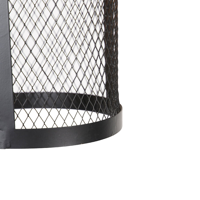 QAZQA Hanglamp cage_robusto - Bruin - Industrieel - L 100cm