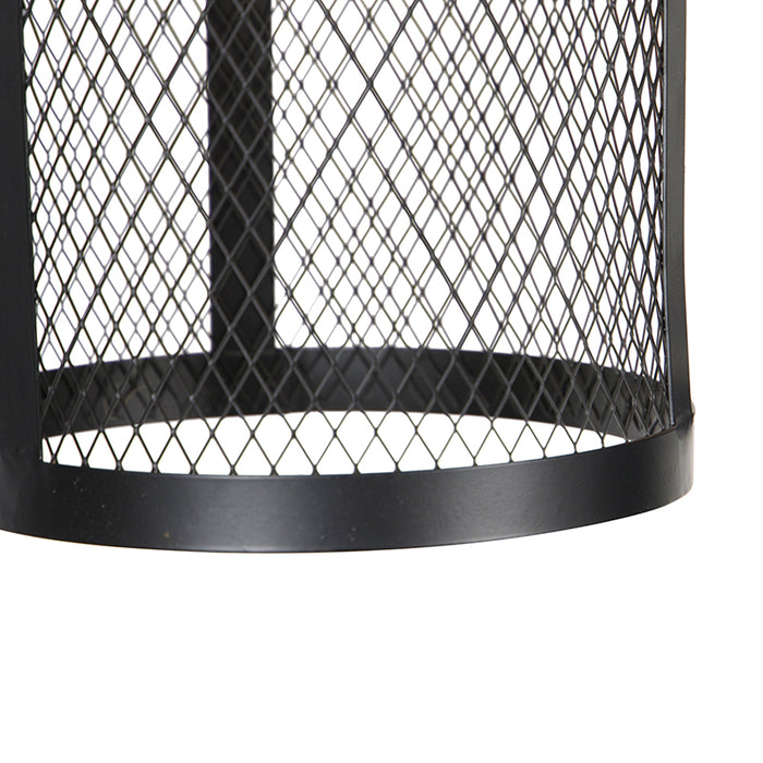 QAZQA Hanglamp cage_robusto - Bruin - Industrieel - L 100cm