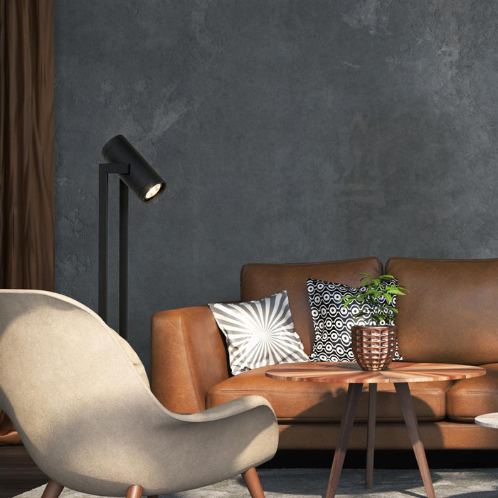 Lucide DOME Vloerlamp - Zwart