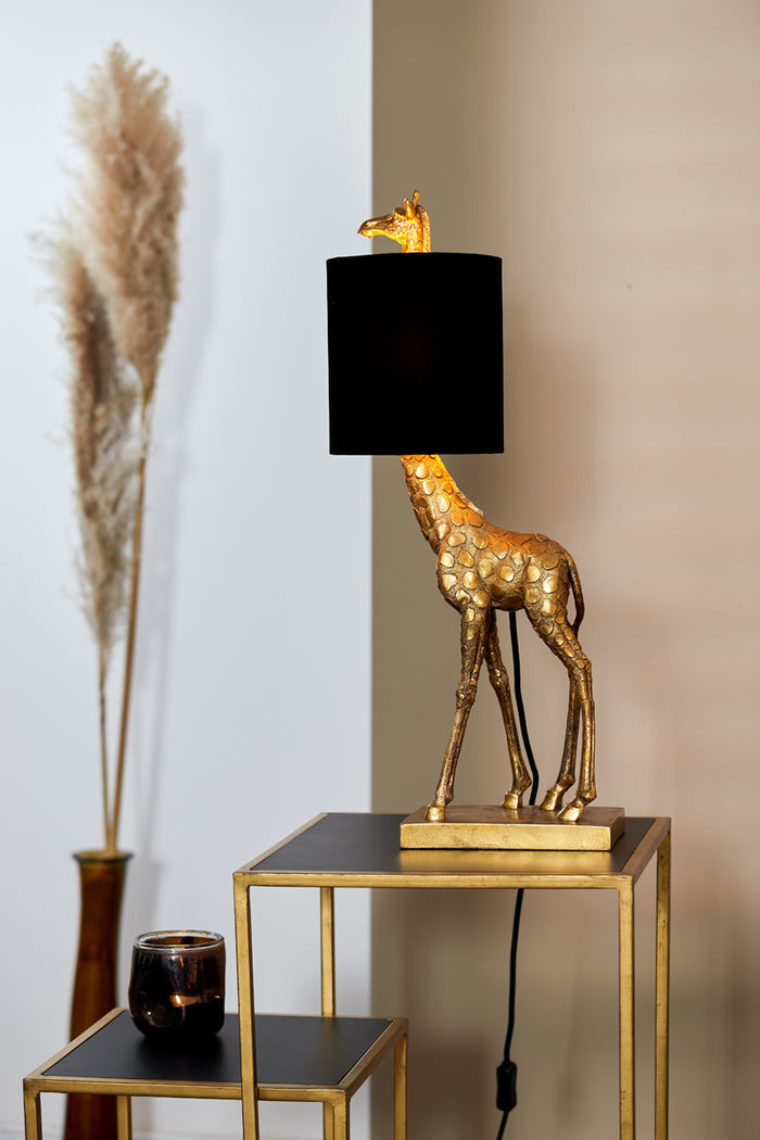 Light & Living Tafellamp Giraffe - Goud|Zwart - 26x16x61cm
