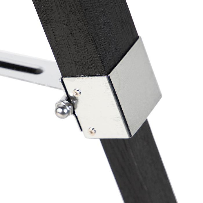 QAZQA Vloerlamp zwart zonder kap - Tripod