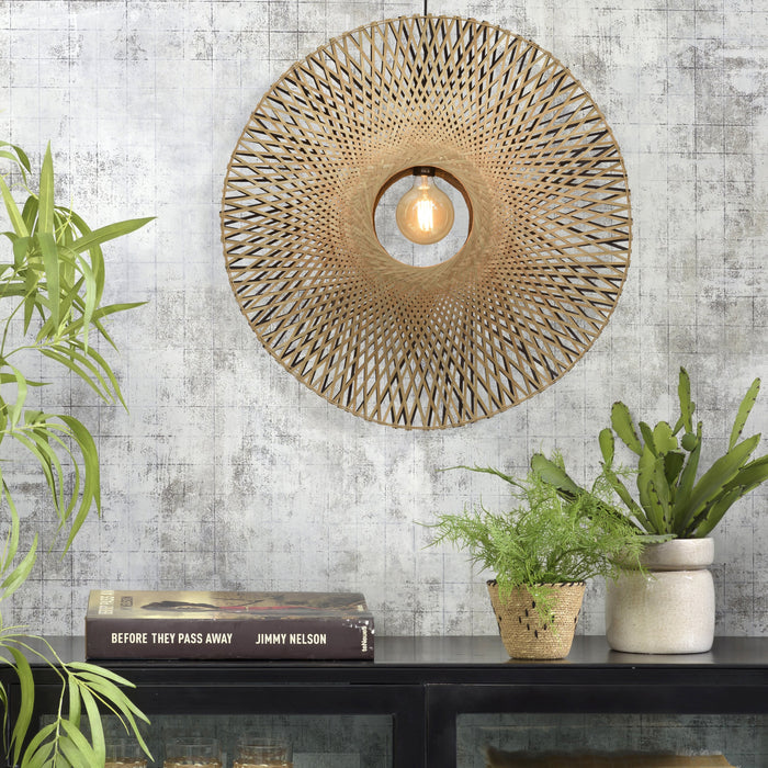 GOOD&MOJO Kalimantan Hanglamp Rond - Ø87cm - Naturel