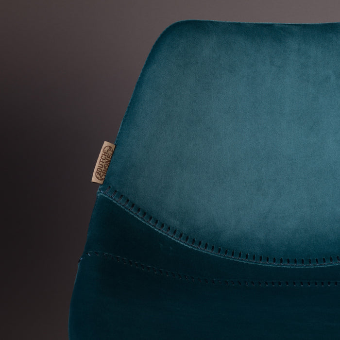 Dutchbone Franky Velvet Barkruk