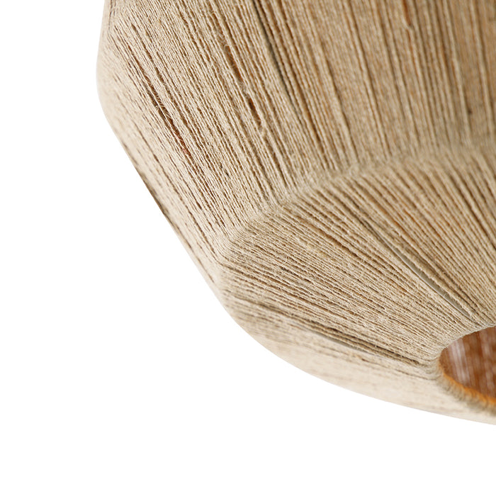 QAZQA Oosterse plafondlamp zwart met touw - Riki