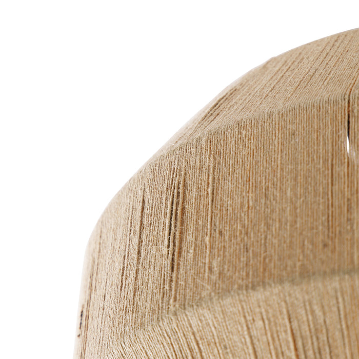 QAZQA Oosterse plafondlamp zwart met touw - Riki