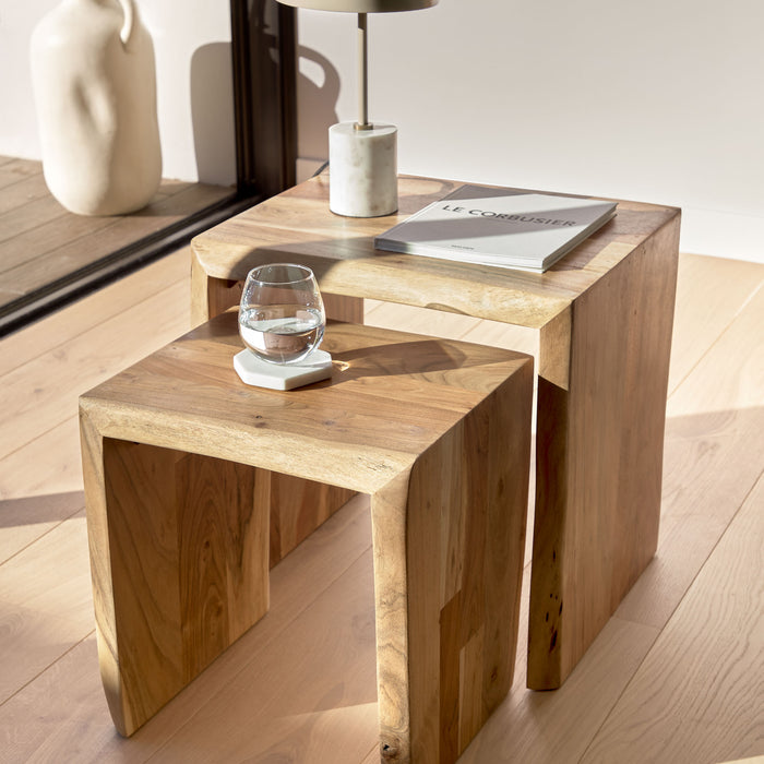 Kave Home Zuleika Bijzettafels - Set van 2