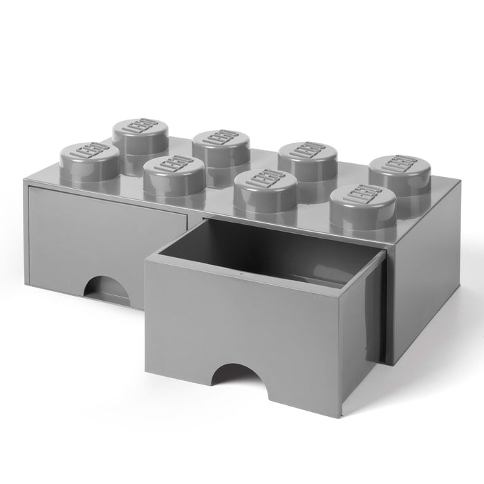 LEGO® Brick 8 Opbergbox Met Lade - Grijs