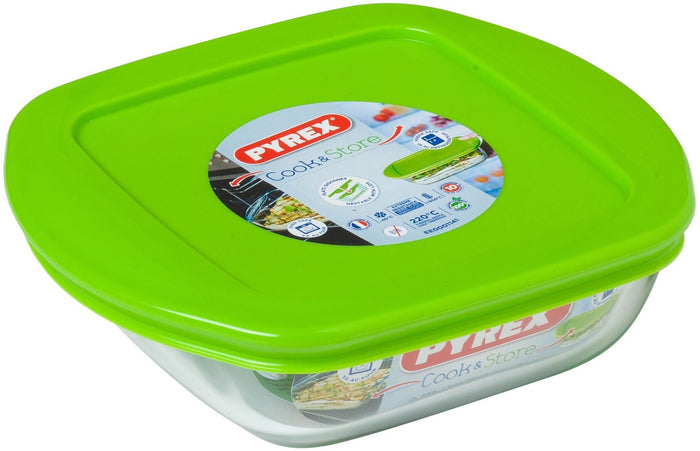 Schaal Vierkant met Deksel, 0,35 liter - Pyrex | Cook & Store