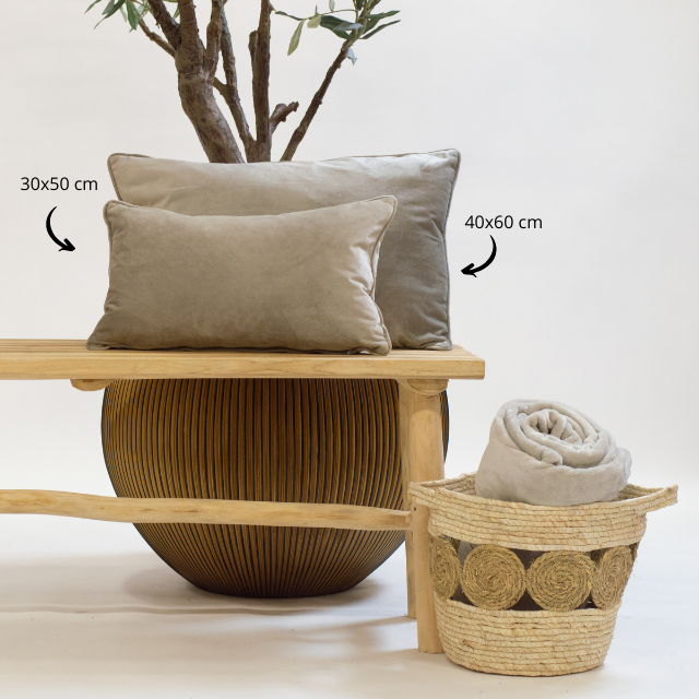 Dutch Decor sierkussen Finn - 30x50 cm Pumice Stone