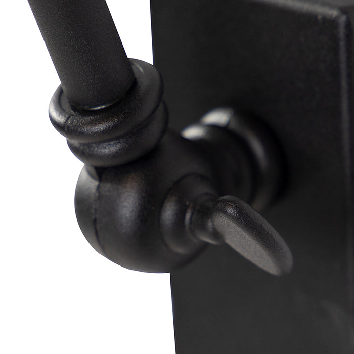 QAZQA Design wandlamp zwart verstelbaar - Luna