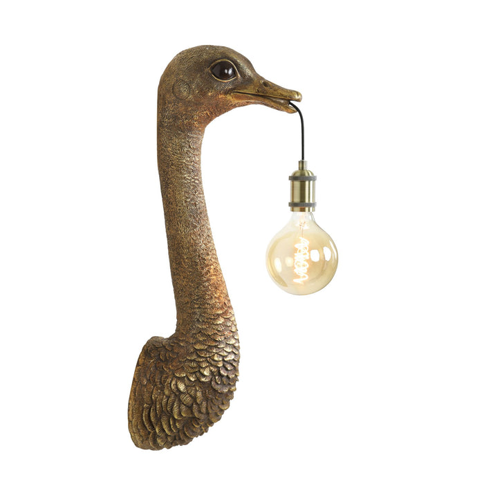 Light & Living Wandlamp Ostrich - Brons - 25x19x72cm