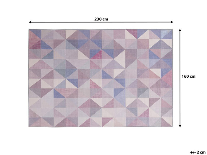 Beliani-KARTEPE-Laagpolig vloerkleed-Multicolor-160 x 230 cm-Polyester