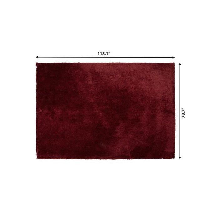 Beliani - EVREN - Shaggy vloerkleed - Rood - 200 x 300 cm - Polyester