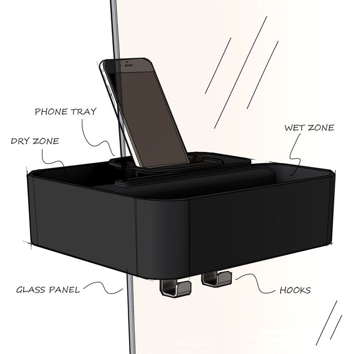 Tiger 2-Store Douchemand voor Douchewand