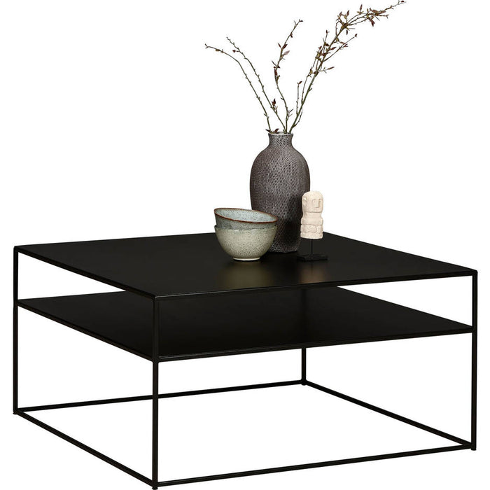 Goossens Salontafel Saar in Poedercoating zwart