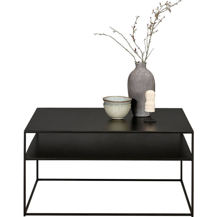 Goossens Salontafel Saar in Poedercoating zwart