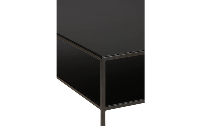 Goossens Salontafel Saar in Poedercoating zwart