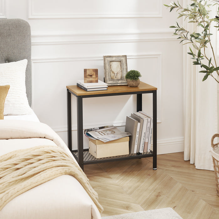 O'DADDY® Wandtafel - Sidetable Industrieel - 60x30x60cm - mangohout