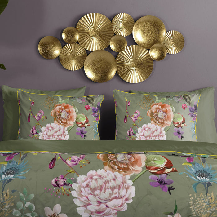 Descano Organic Parma Dekbedovertrek 140 x 220 cm - Olijfgroen